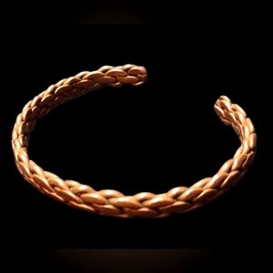 Snake Braid Copper Bracelet